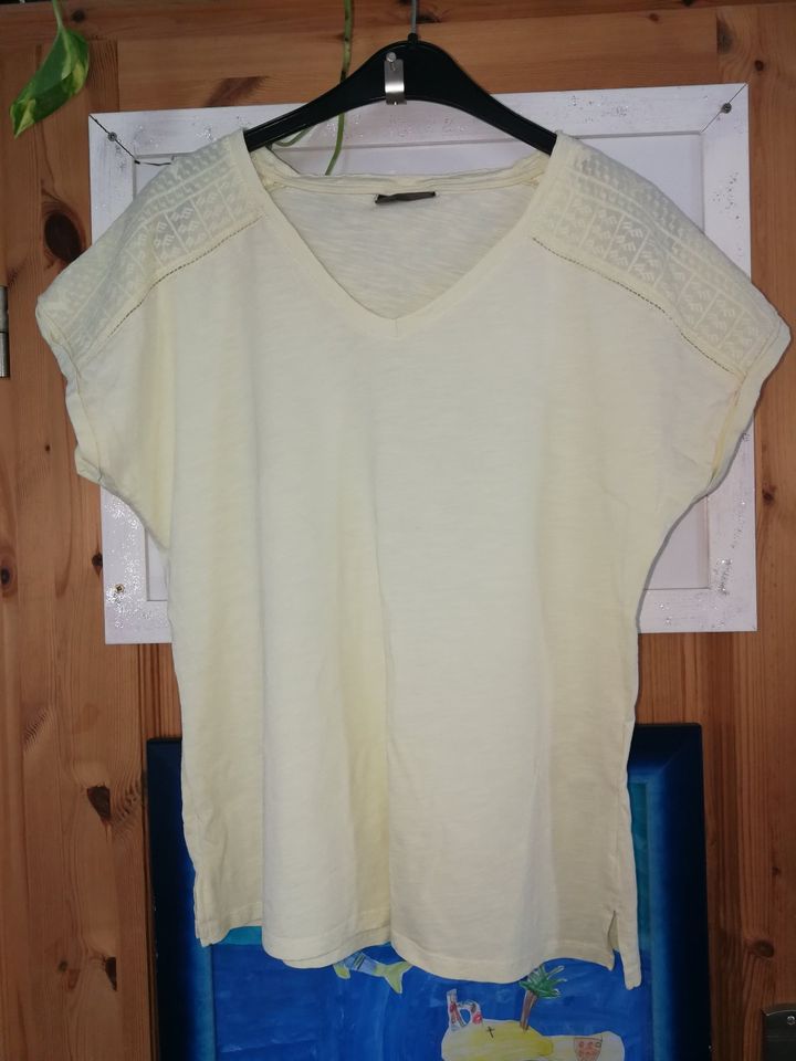 Damen Shirt Gr. M 40 gelb Vanille Farben 100% Baumw. v. C&A in Bad Kreuznach