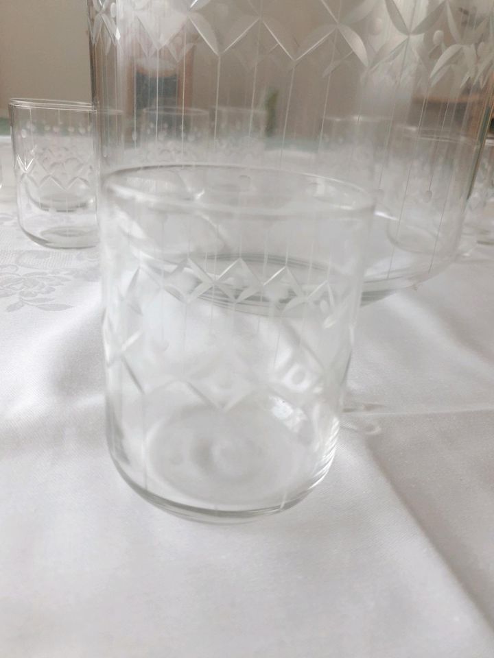 Bowle Set Bowlegfäß mit 12 Gläsern in Woltersdorf