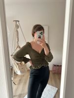 Crop Bluse in Khaki Gr. S/M italienische Mode Hessen - Kelkheim Vorschau