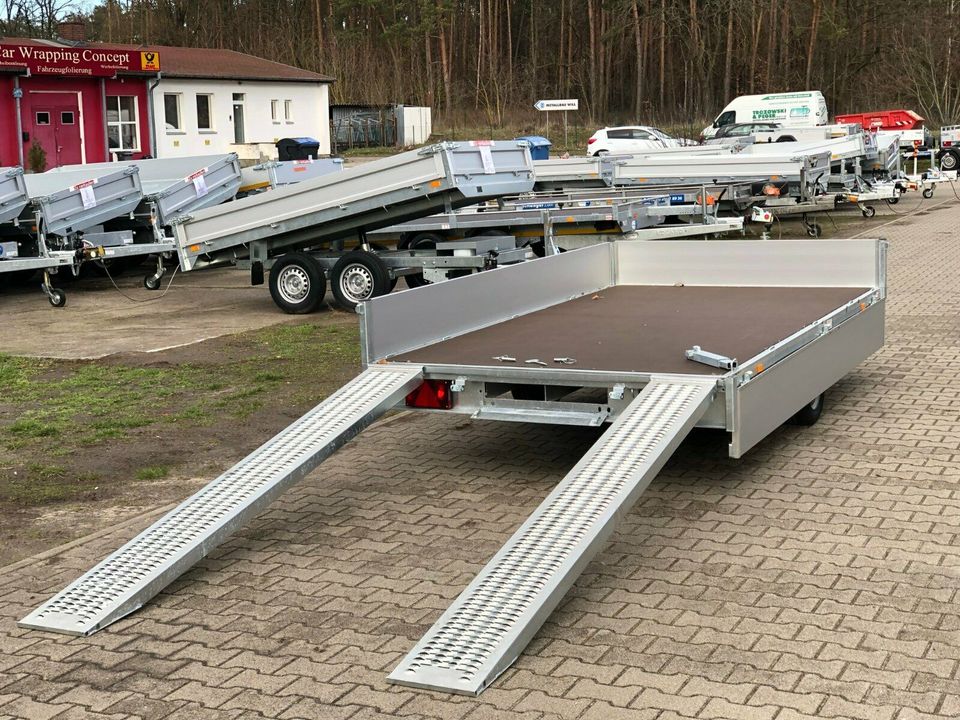 ⭐️ Eduard Auto Transporter 1500 kg 311x180x30 cm Rampen Winde 56 in Schöneiche bei Berlin