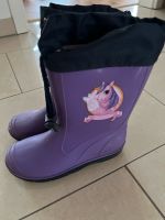 Lila Gummistiefel mit Einhorndruck Gr 30 Niedersachsen - Melle Vorschau