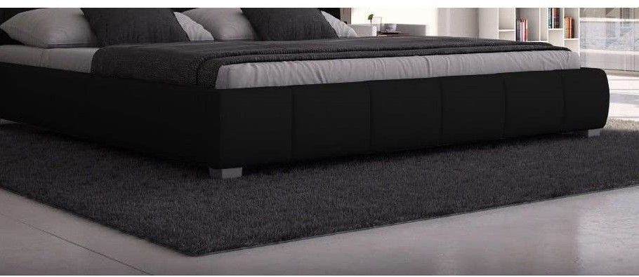 Bett Bettgestell 140x200cm Schwarz Polsterbett Neu Ehebett Jugend in Essen