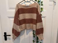 Gr.S braun gestreifter Pulli/Strickpullover Only schoko Damen Niedersachsen - Schladen Vorschau