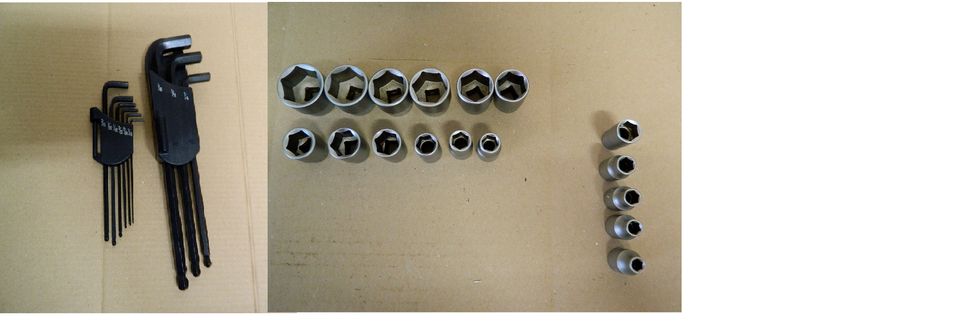 Inbusschlüssel und Nüsse Zoll versch.Größen wie 1/16-1/4-15/16usw in Schortens