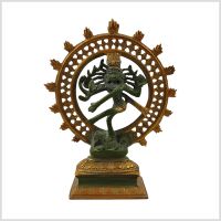 Shiva Nataraja Messing grüngold Antik 17cm Baden-Württemberg - Leinfelden-Echterdingen Vorschau