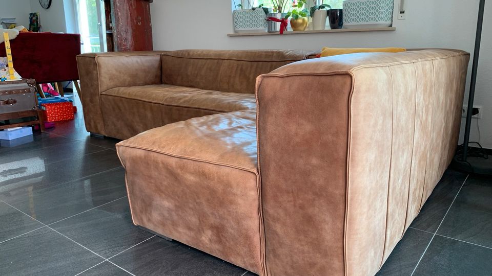 Sofa / Couch / Vollleder / Robust / Hochwertig in Meckenbeuren