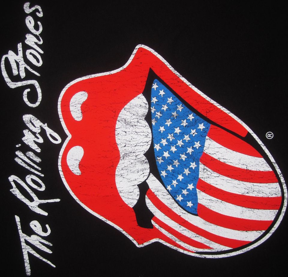 T-Shirt The Rolling Stones USA C&A CKH Gr.XS 34 Black Print in Ottobrunn