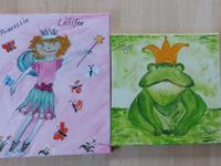 Bilder Kinderzimmer Hand gemalt, Prinzessin Lillifee, Froschkönig Bayern - Niederwinkling Vorschau