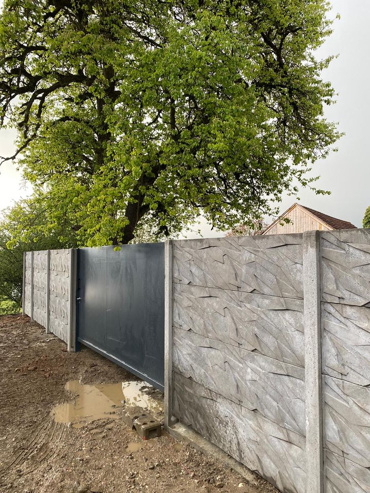 Doppelstabmatten Zaun Beton Zaun Gartenzaun Schiebetor Sichtschutzmatten in Neschwitz