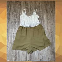 Amisu/ Gr. 36 / Einteiler mit Spitze / Jumpsuit / Weiß Grün Hessen - Körle Vorschau