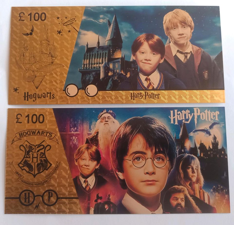 ❌ Harry Potter (3) - 24k vergoldeter Schein mit Zertifikat ❌ in Schwanebeck
