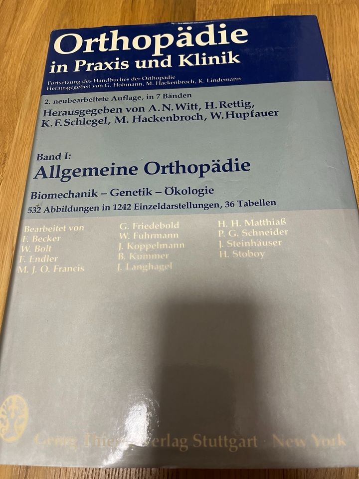 Fachbuch “ Allgemeine Orthopädie “ in Speyer