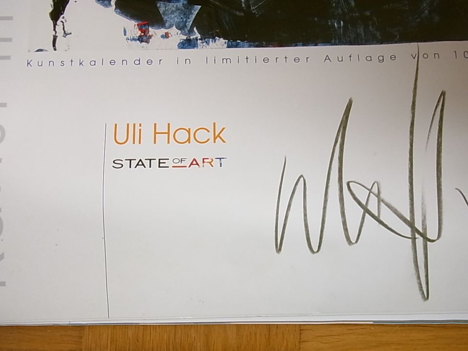 Uli Hack Kunst im Krenzbereich Kalender 2005 in Vogtsburg