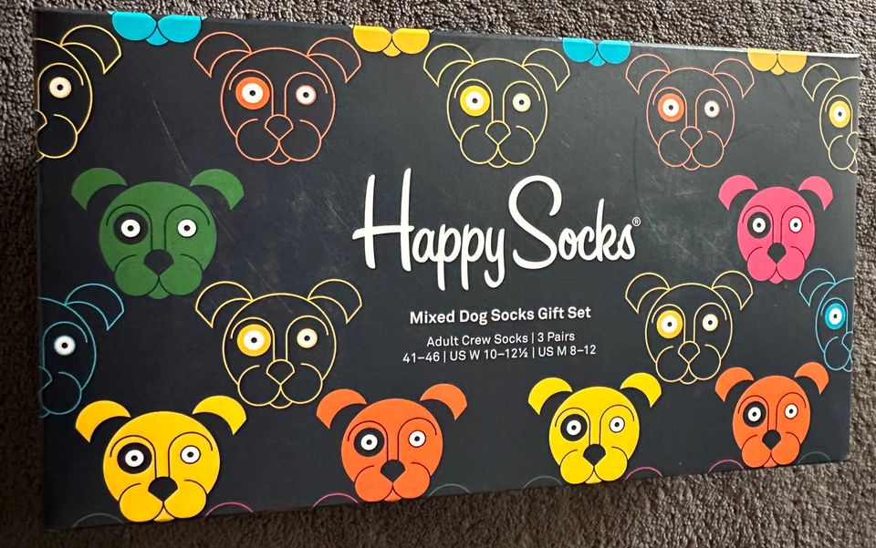 Happy Socks Mixed Dog Box 41-46 organic cotton (zwei Paar) bunt in Mainz