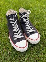 Converse Chucks 40 Blaugrau Vans Used Look blau rot Sachsen - Laußig Vorschau