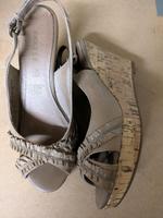 Keilsandalen beige Varese Leder 37 Hessen - Lampertheim Vorschau