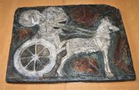 Wandplatte Gipsabguss: Relief assyrische Krieger Streitwagen Berlin - Lichterfelde Vorschau