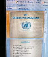 Vortrag mit Powerpoint UN Generalversammlung Brandenburg - Rüdersdorf Vorschau