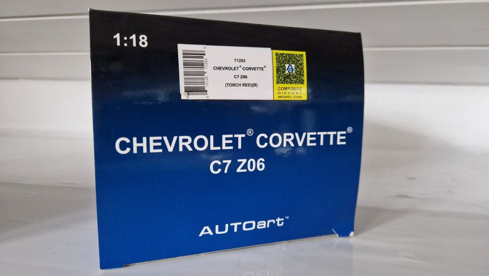 AUTOart 1:18 Chevrolet Corvette C7 Z06 rot in Eningen