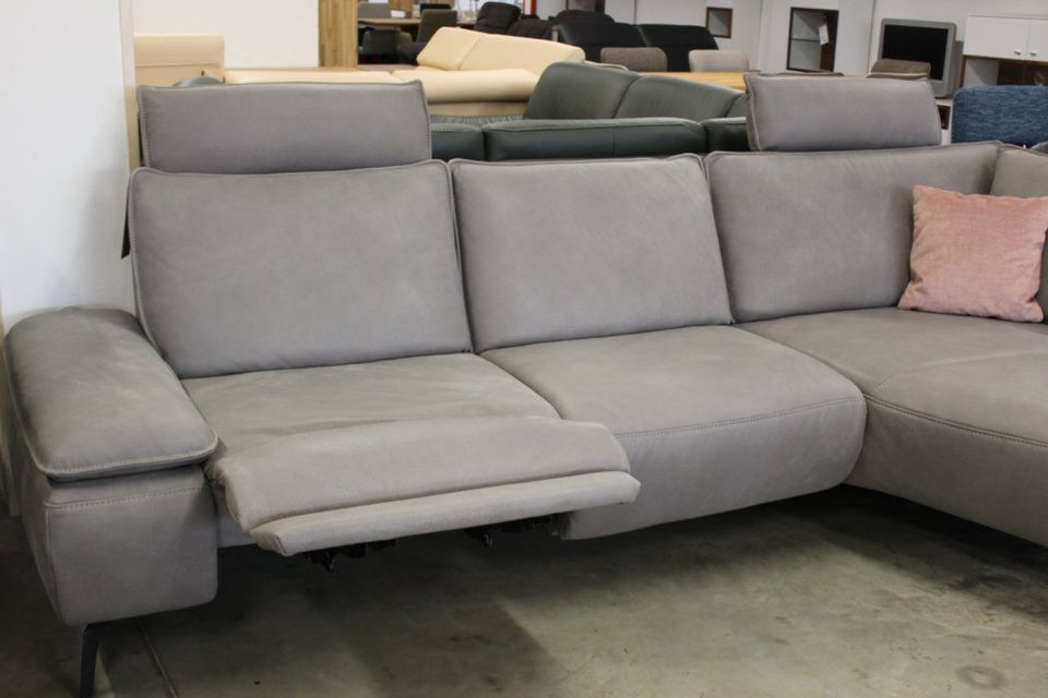 L-Form, Sofa, Couch, Luxus Ledergarnitur, Hukla in Mettingen