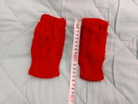 Fingerlose Handschuhe habdstulpen rot 116 122 128 134 Hessen - Fulda Vorschau