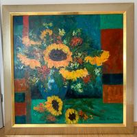 Ölgemälde Sonnenblumen 100x100Rahmen Van Leendert Alie Kruse Kolk Baden-Württemberg - Eriskirch Vorschau