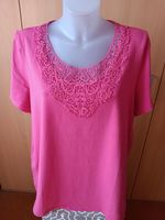 Dreierpack Shirts mit Spitze pink Gr. 52/54 Niedersachsen - Quakenbrück Vorschau