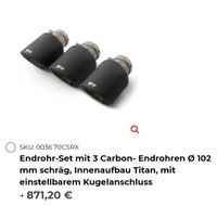 3x Remus carbon Endrohre Civic FK8 60mm anschluss 100 Endrohr Wandsbek - Hamburg Sasel Vorschau