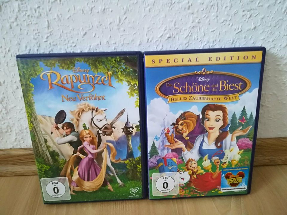 DVDs "Rapunzel neu verföhnt" u. "Die Schöne und das Biest" in Bad Dueben