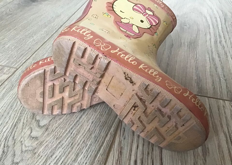 Gummistiefel in rosa „Hello Kitty“ in Größe 27 in Bergisch Gladbach