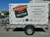 Kastenanhänger mit Hochplane 2,50x1,30m, 750kg zu vermieten Sachsen - Bautzen Vorschau
