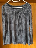 Langärmliges Shirt von S.Oliver Gr. 38/40, graublau-weiß Muster Bayern - Dittelbrunn Vorschau