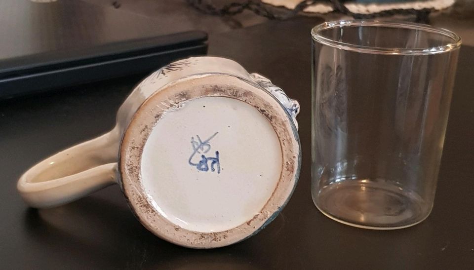 Keramik Katze Kunst Tasse Teetasse Kunsthandwerk Steingut in Berlin