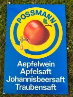 Original Werbe Blechschild - Possmann Apfelsaft Rheinland-Pfalz - Urmitz Vorschau