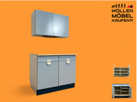 WMK # Kultige blaue Space Age Küchenzeile aus 1976 mit Hängeschrank, Schubladen, Licht & Eieruhr # Küchenbüfett kleine Küche Küchenschrank Küchenhängeschrank Küchenanrichte Kredenz Retro Vintage DDR Friedrichshain-Kreuzberg - Friedrichshain Vorschau