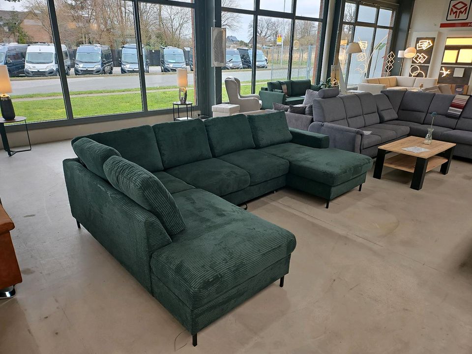 Wohnlandschaft Sofa Couch U-Form Schlaffunktion MOM Menden in Menden