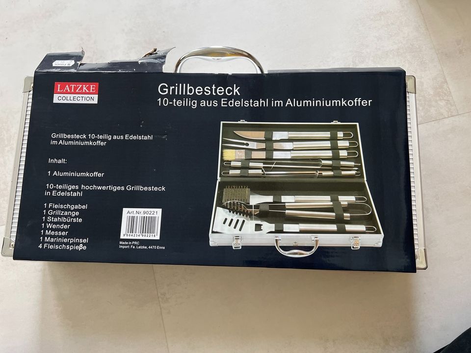 Verkaufe Grillbesteck 10-teilig, Grillkoffer, NEU!! in Elmshorn