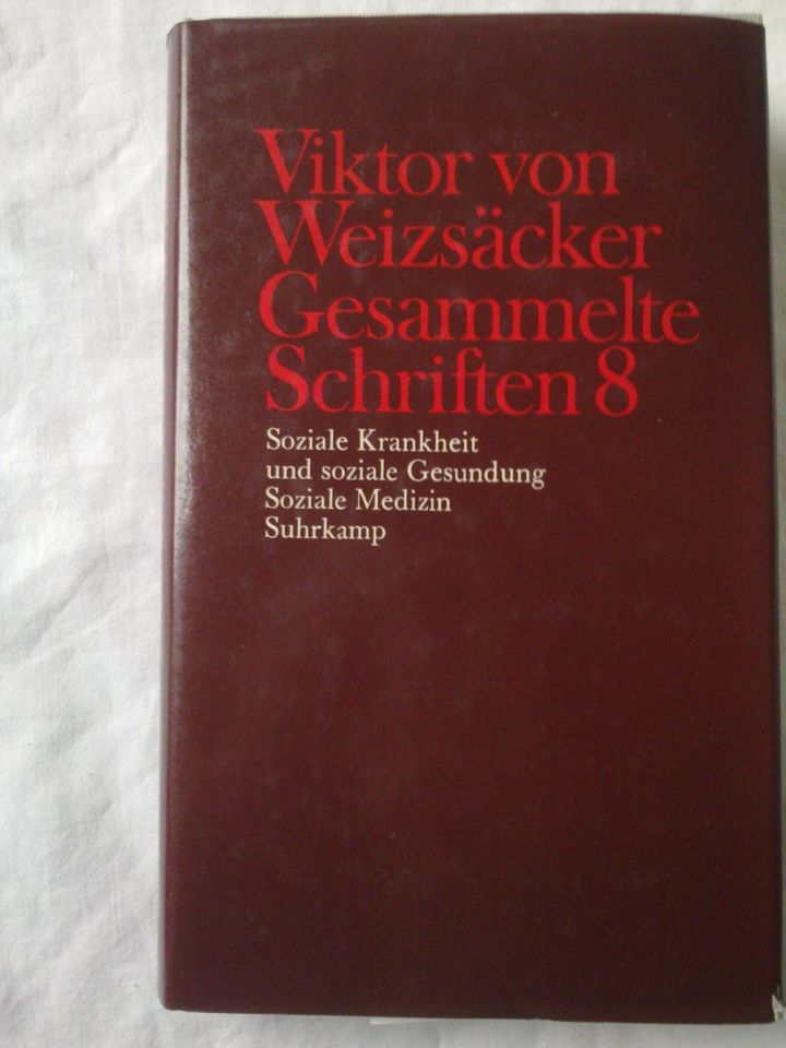 Weizsäcker Schrift Sozial Krankheit Gesundung Medizin Seele Psych in Albstadt