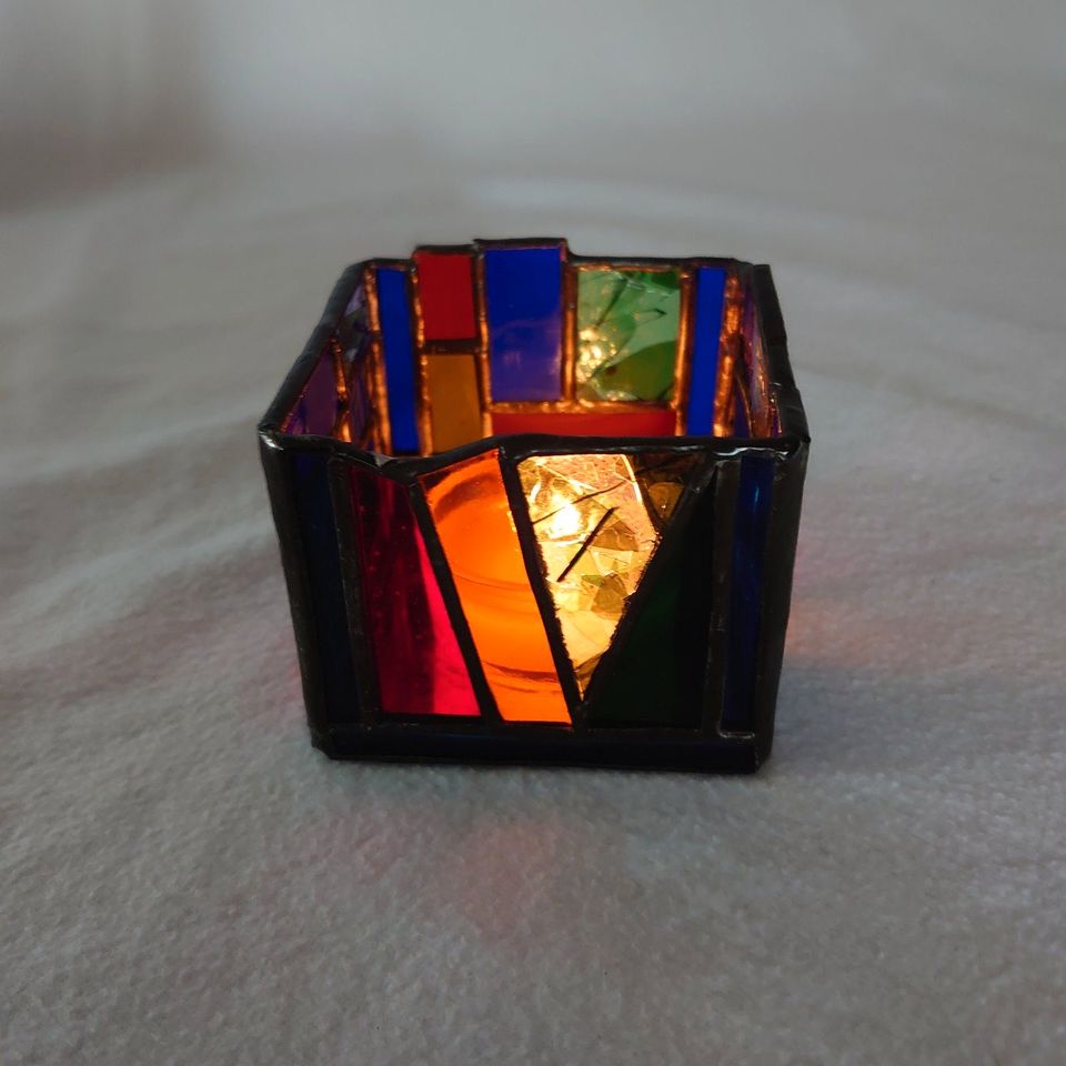 Buntglas Kerzenhalter Vintage Tiffany Stil-✨UNIKAT✨ Handarbeit ~T in Kornwestheim