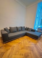 Große Wohnzimmer Couch in Grau + Kissen| in Schöneberg- Friedenau Berlin - Rudow Vorschau