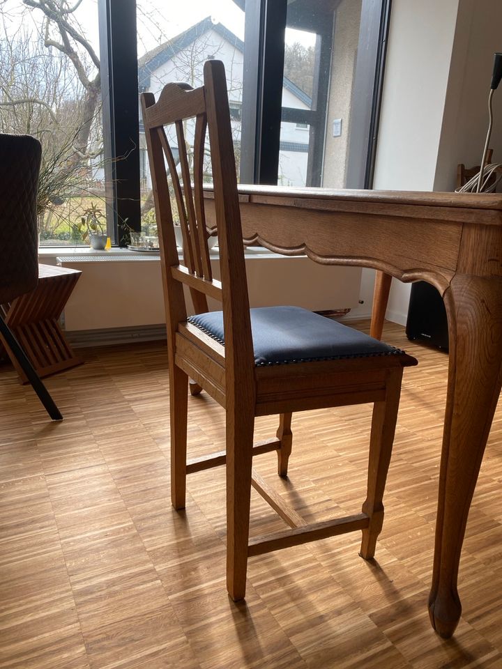 6 Stühle Gründerzeit vintage vollholz Eiche in Kobern-Gondorf