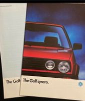 VW Prospekt Golf 2 Syncro + Technische Daten von 08/1989 Niedersachsen - Wolfsburg Vorschau