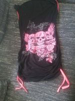 suche Longtop Top T-Shirt Skull neon pink Nordrhein-Westfalen - Much Vorschau