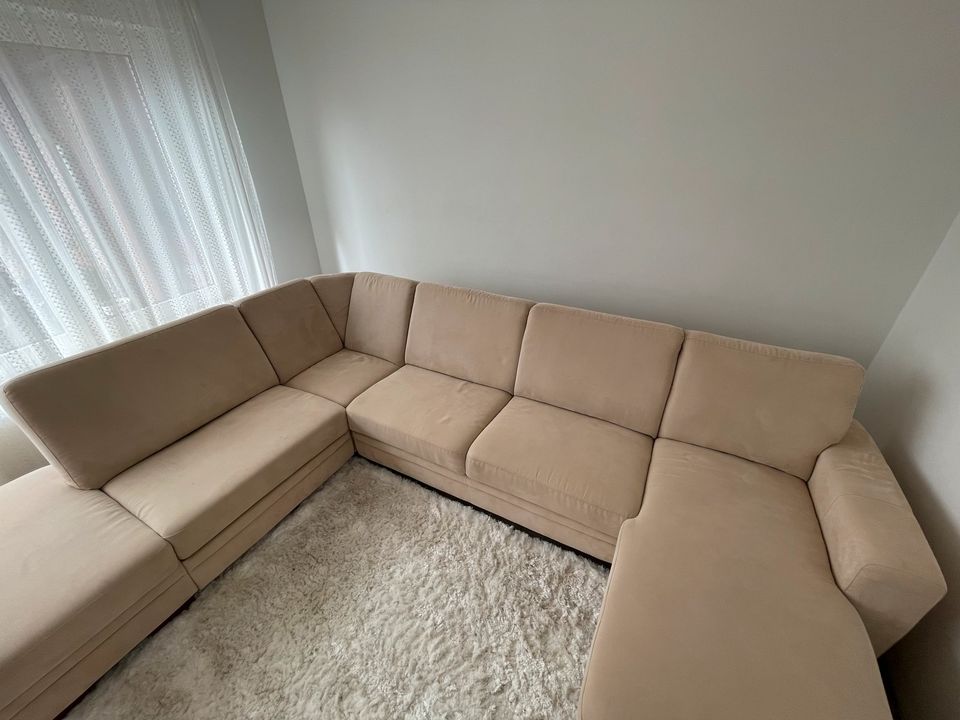 Couch / Sofa / Wohnlandschaft in U Form XXL, Schlaffunktion, in Lengerich
