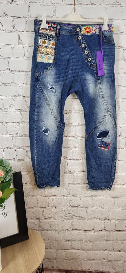 Sexy Woman Premium Jeans „Ethno-Summer“ Gr. L (38/40) XL (40/42) in Dinslaken