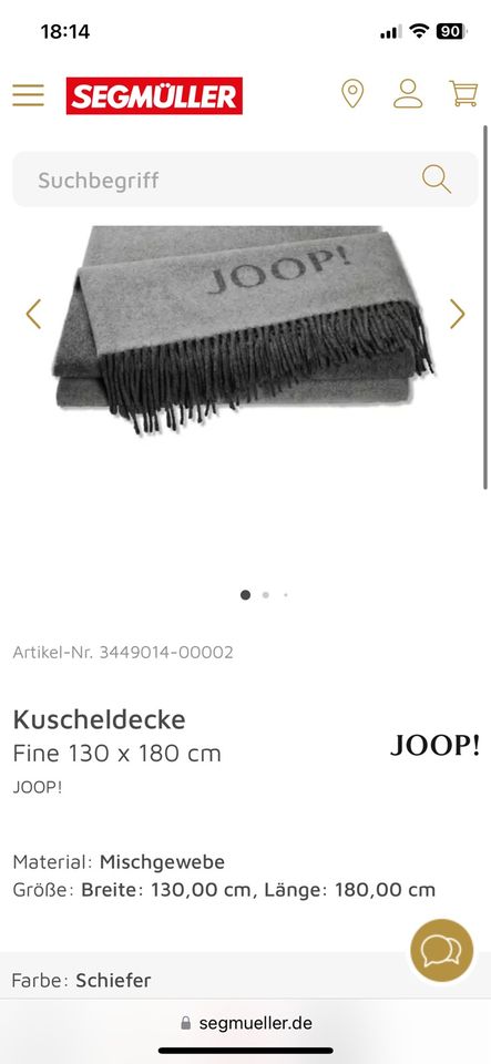 Joop Tagesdecke grau in Backnang