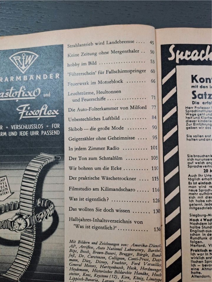 Hobby Das Magazin der Technik Ausgabe Januar 1956 in Alfeld (Leine)