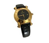 GUCCI Uhr Damen Vintage Armbanduhr Damenuhr 6500L gold schwarz Duisburg - Duisburg-Mitte Vorschau