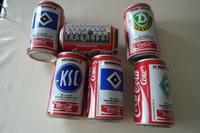 Konvolut Coca Cola Dosen Dachbodenfund 80er Jahre Fussballvereine Hessen - Künzell Vorschau