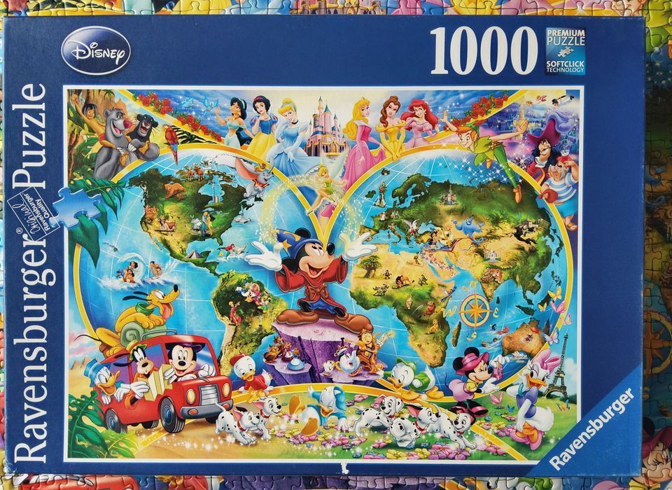 Puzzle 1000 Teile Ravensburger "Disney's Weltkarte" in Lübeck